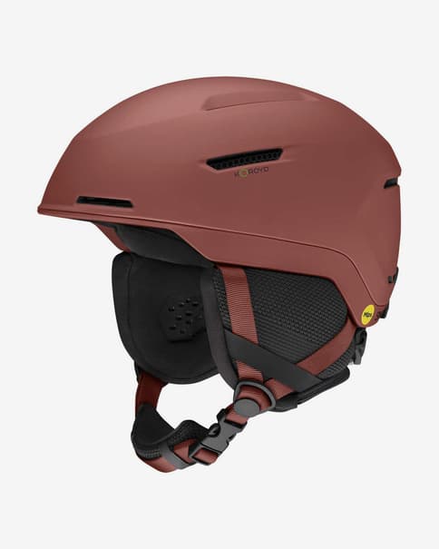 Casco Smith Altus MIPS rojo tierra mate