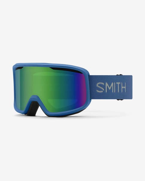 Máscara Smith Frontier azul con lente Green Sol-X Mirror