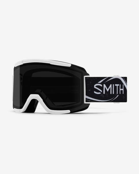 Máscara Smith Squad negro blanco con lente ChromaPop Sun Black