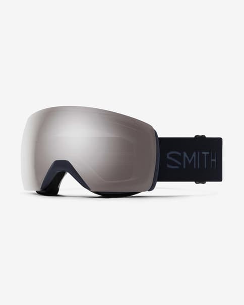 Máscara Smith Skyline XL azul marino con lente ChromaPop Sun Platinum Mirror