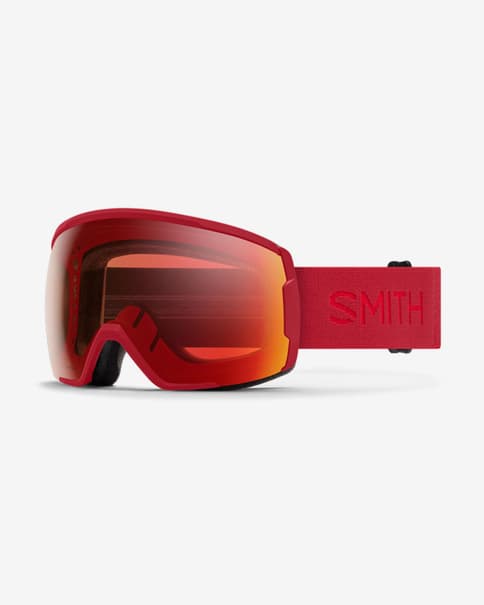 Máscara Smith Proxy rojo con lente ChromaPop Pro Photochromic Red Mirror