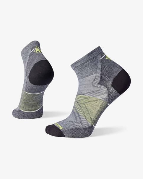 Calcetines Smartwool Run Zero Cushion Ankle gris amarillo