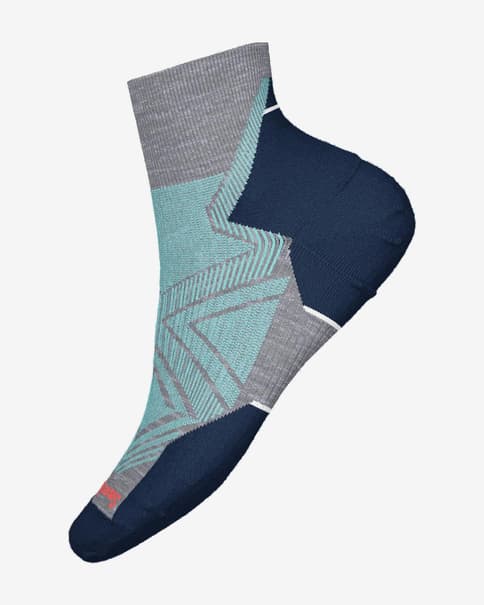 Socken Smartwool Run Ankle Grau Blau Damen