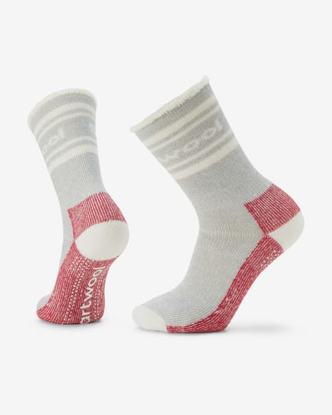 Calcetines Smartwool Everyday Slipper Sock gris rojo blanco