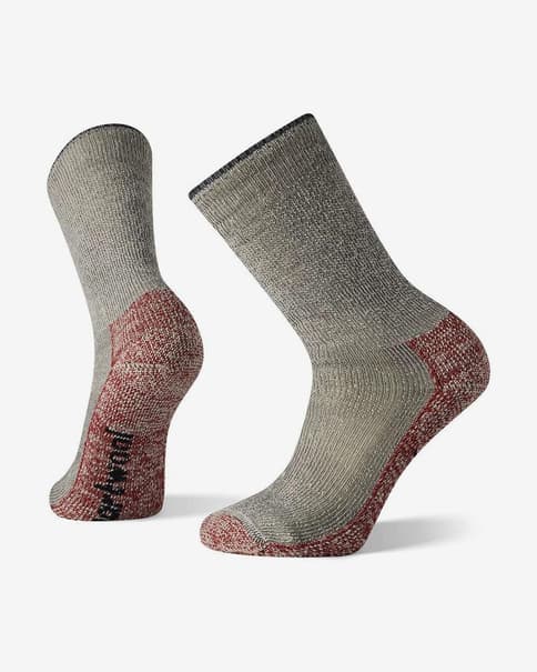 Calcetines Smartwool Classic Mountaineer Maximum Cushion Crew gris rojo