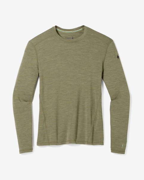 Camiseta interior Smartwool Merino 250 manga larga verde caqui