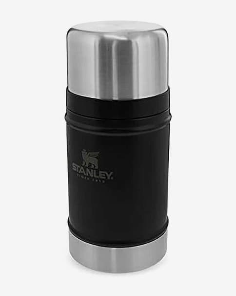 Recipiente Stanley Classic 0.7L negro logo gris
