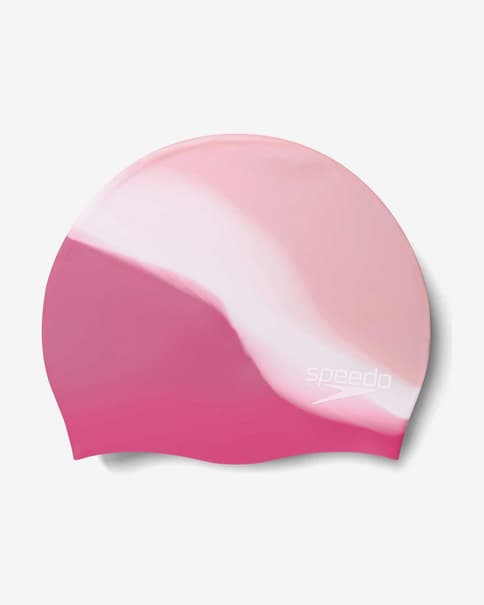 Gorro de natación Speedo Multi Colour Silicone rosa claro blanco rosa chicle infantil
