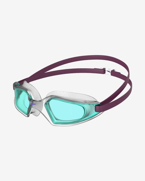 Gafas de natación Speedo Hydropulse lila con lentes tintadas verde infantil