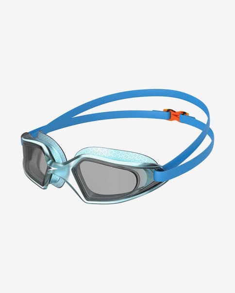 Gafas de natación Speedo Hydropulse azul con lentes tintadas negro infantil