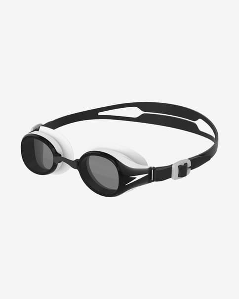 Gafas de natación Speedo Hydropure negro blanco con lentes gris infantil