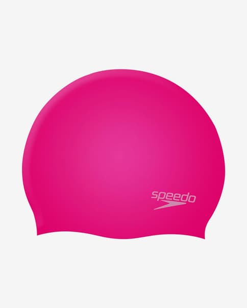 Gorro de natación Speedo Plain Moulded fucsia infantil