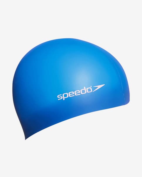 Gorro de natación Speedo Plain Flat Silicone infantil azul negro rojo