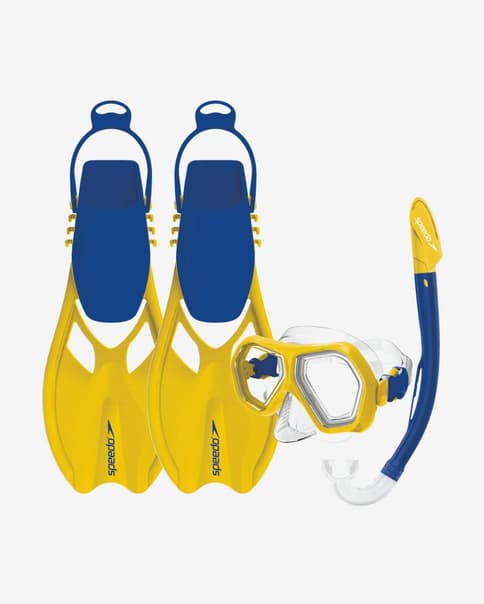 Set Speedo Leisure Dual amarillo azul infantil