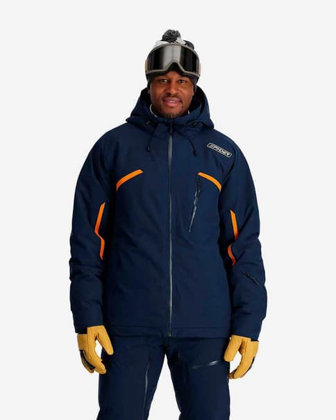 Chaqueta con capucha Spyder Leader PrimaLoft Silver azul oscuro