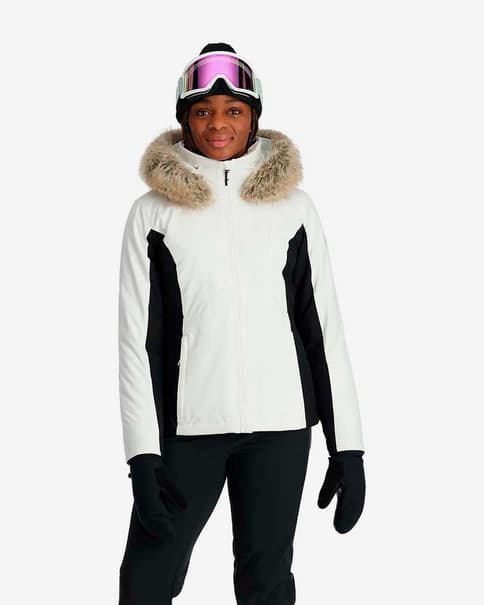 Chaqueta con capucha Spyder Vida PrimaLoft Black Eco blanco mujer