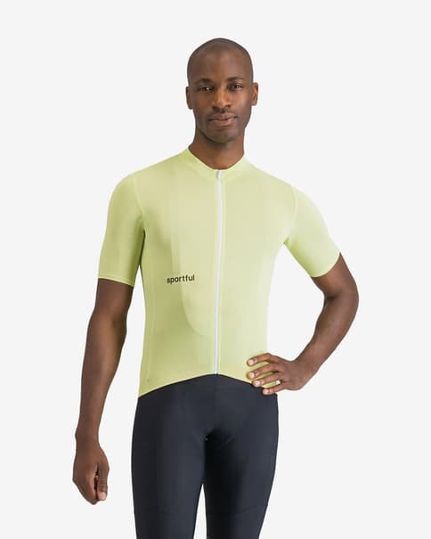 Maillot Sportful Classic manga corta amarillo ácido