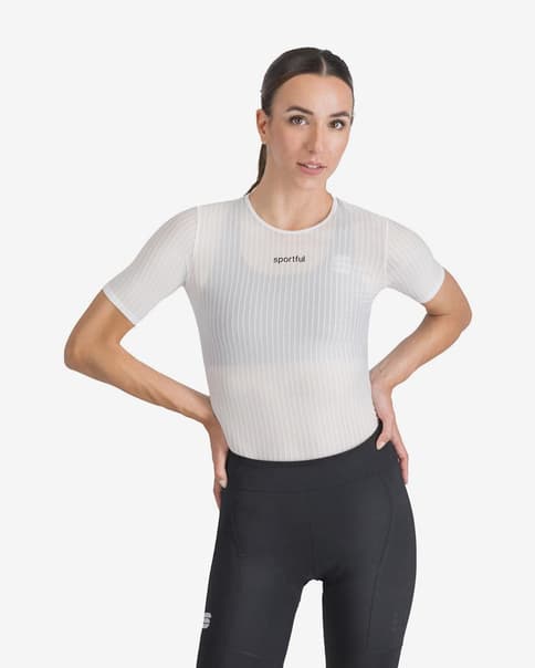 Camiseta interior Sportful Pro manga corta blanco hidrógeno mujer