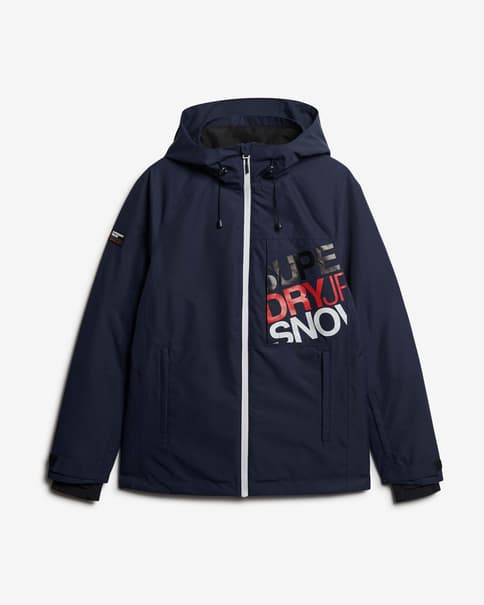 Chaqueta Superdry Ski Freestyle Core Jacket azul cobalto rojo