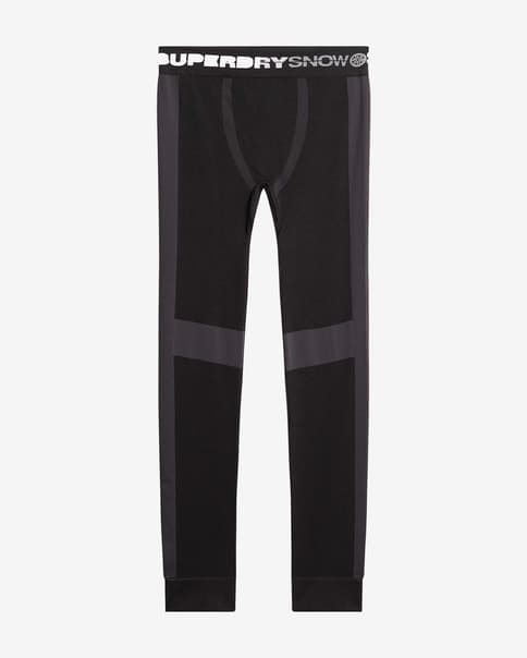 Malla larga Superdry Baselayer negro gris blanco
