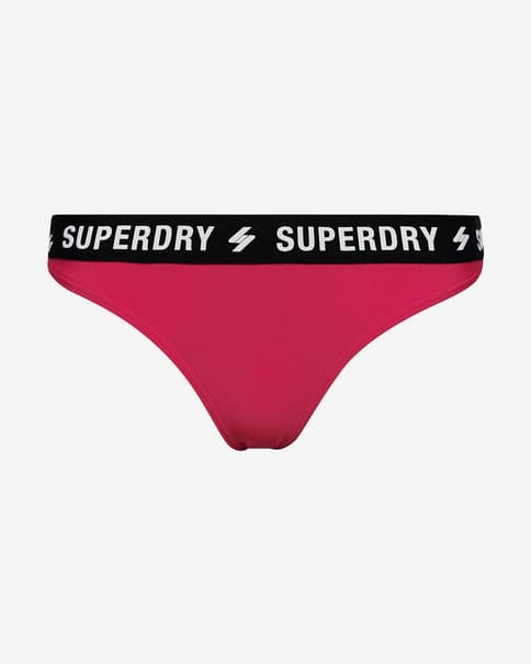 Braga bikini Superdry Code Elastic rosa negro mujer