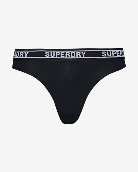 Braga Superdry Multi Logo negro blanco mujer