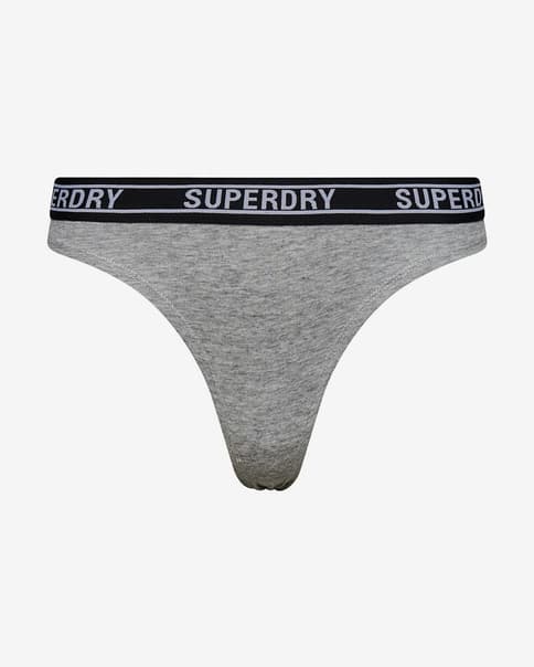 Braga Superdry Multi Logo gris negro mujer
