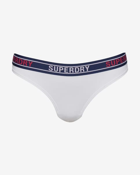 Braga Superdry Multi Logo Stripe blanco azul marino rojo