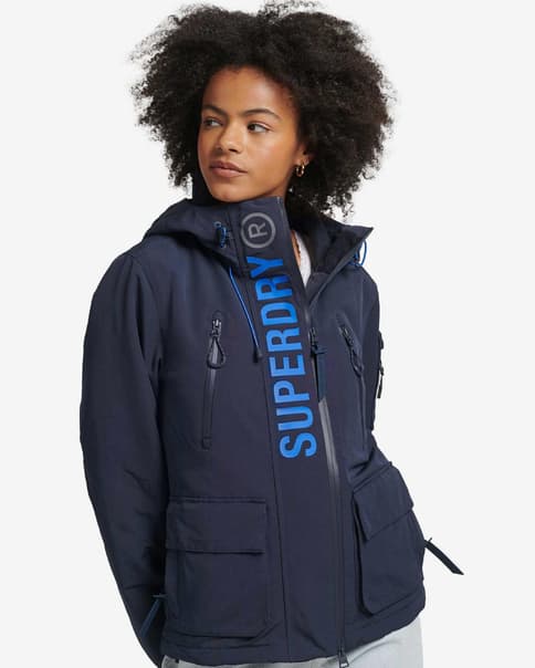 Superdry Ultimate Windcheater Jack Blauw Dames