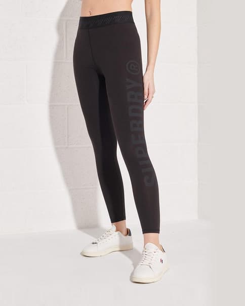 Malla larga Superdry Essential negro mujer