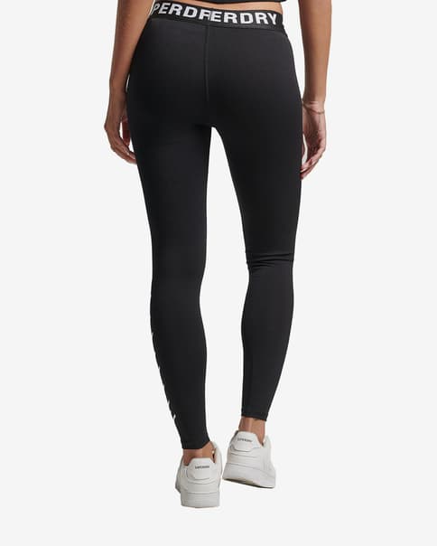 Malla larga Superdry Code Elastic negro intenso blanco mujer