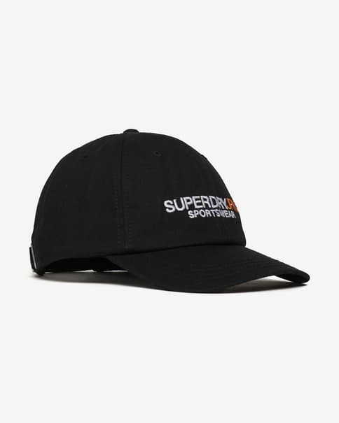 Gorra Superdry Baseball Logo negro mujer