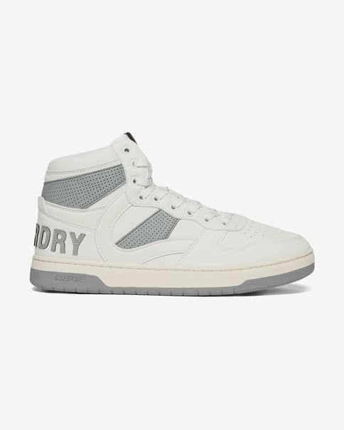 Zapatillas Superdry Vegan Jump blanco gris mujer
