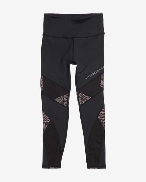 Malla larga Superdry Training Essential Sport negro mujer