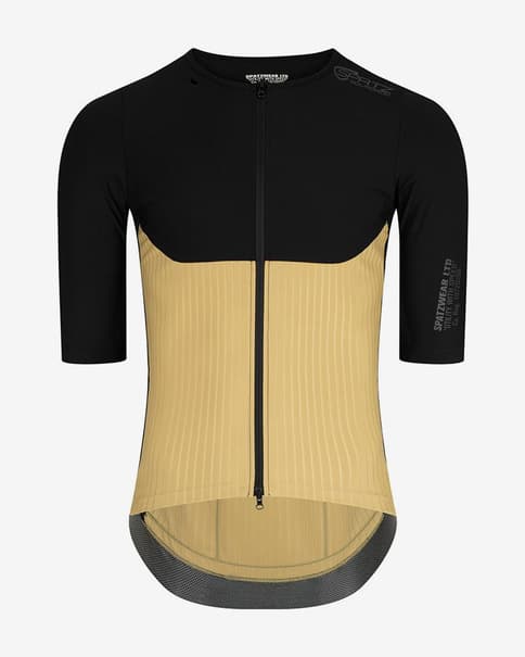 Maillot Spatz Wear Squadron manga corta beige negro