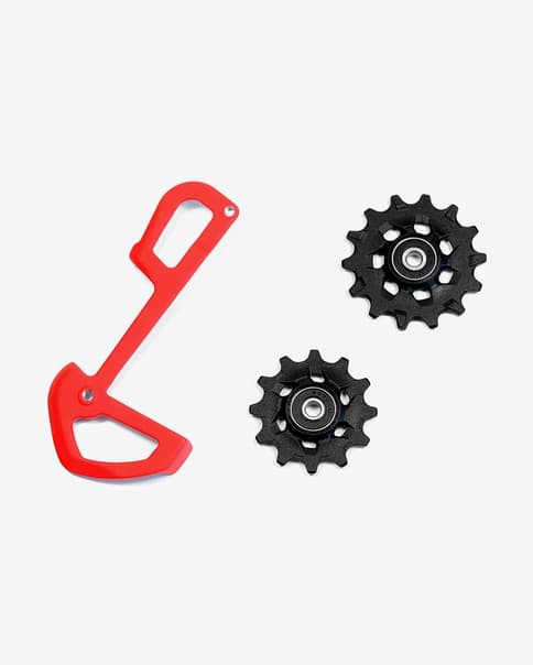 Roldanas + caja interna SRAM para cambio X01 Eagle rojo