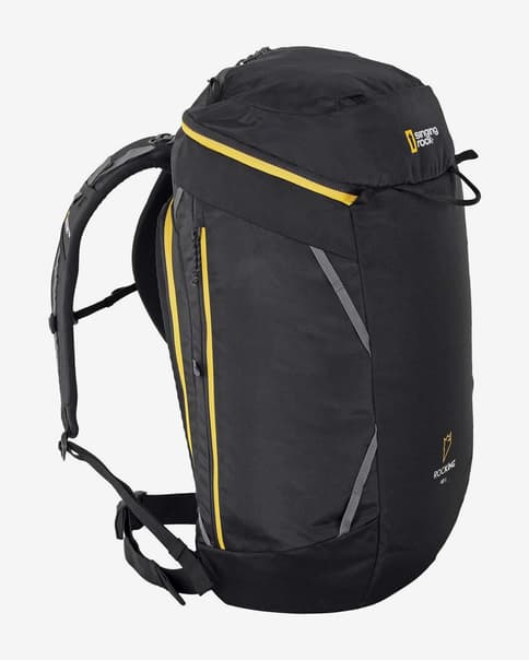 Mochila Singing Rock Rocking 40L negro amarillo