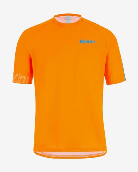 Maillot Santini Sasso MTB manga corta naranja