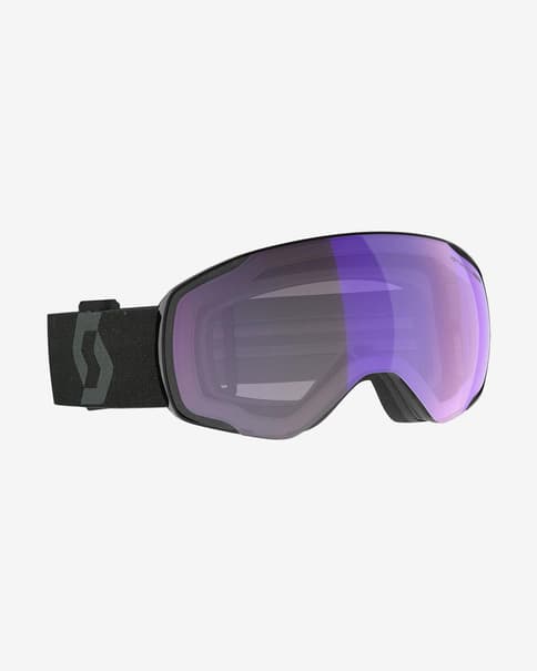 Máscara Scott Vapor LS negro con lente Light Sensitive Blue Chrome