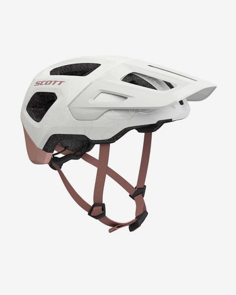 Casco Scott Argo Plus MIPS blanco rosa claro junior
