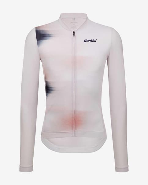 Maillot Santini Ombra Eco Sleek manga larga blanco - Corte Sleek