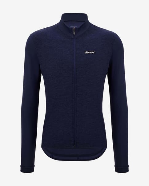 Maillot Santini Pure manga larga azul marino - Corte Classic