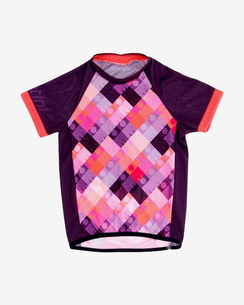 Trikot Santini Dea Ironman Kurzarm lila/pink Babys