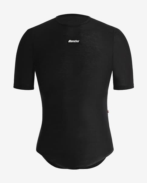 Camiseta interior Santini Dry manga corta negro