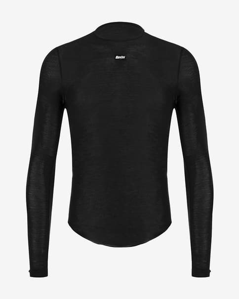 Camiseta interior Santini Dry manga larga negro