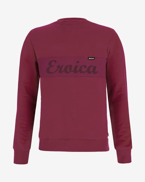 Sudadera Santini Eroica Tradizione burdeos