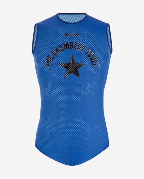Camiseta interior Santini UCI Chambery 1989 sin mangas azul