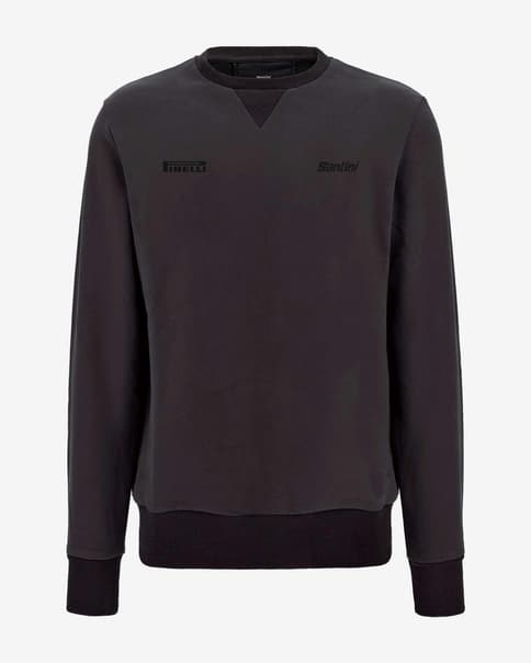 Sudadera Santini X Pirelli Sport Club negro