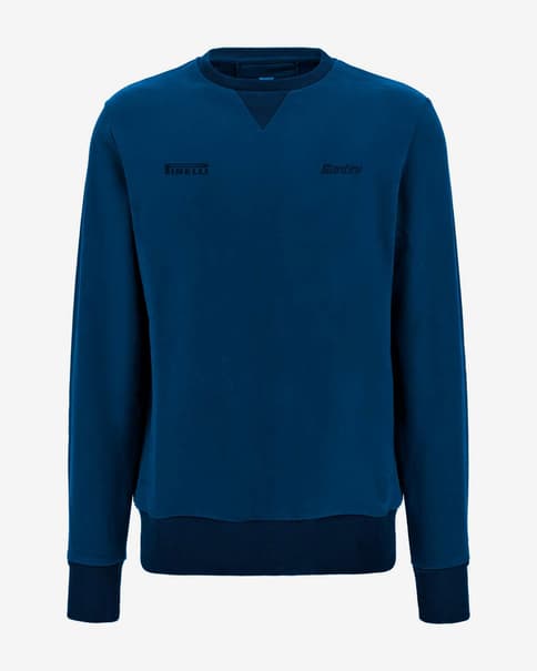 Sudadera Santini X Pirelli Sport Club azul petróleo
