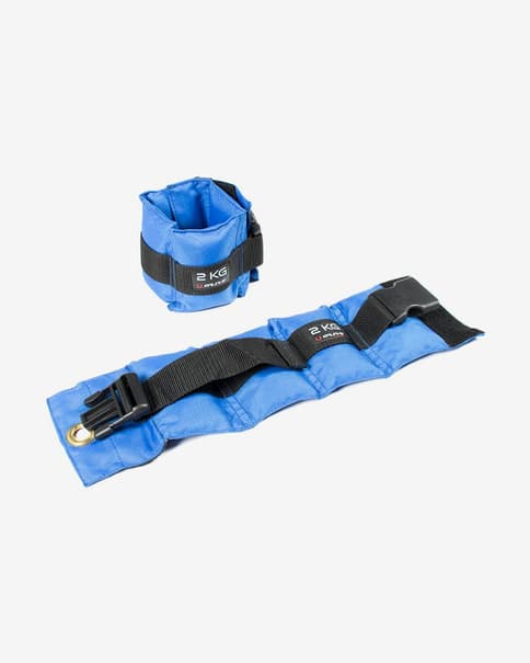 Tobillera Muñequera O'LIVE 2 kg azul (Par)